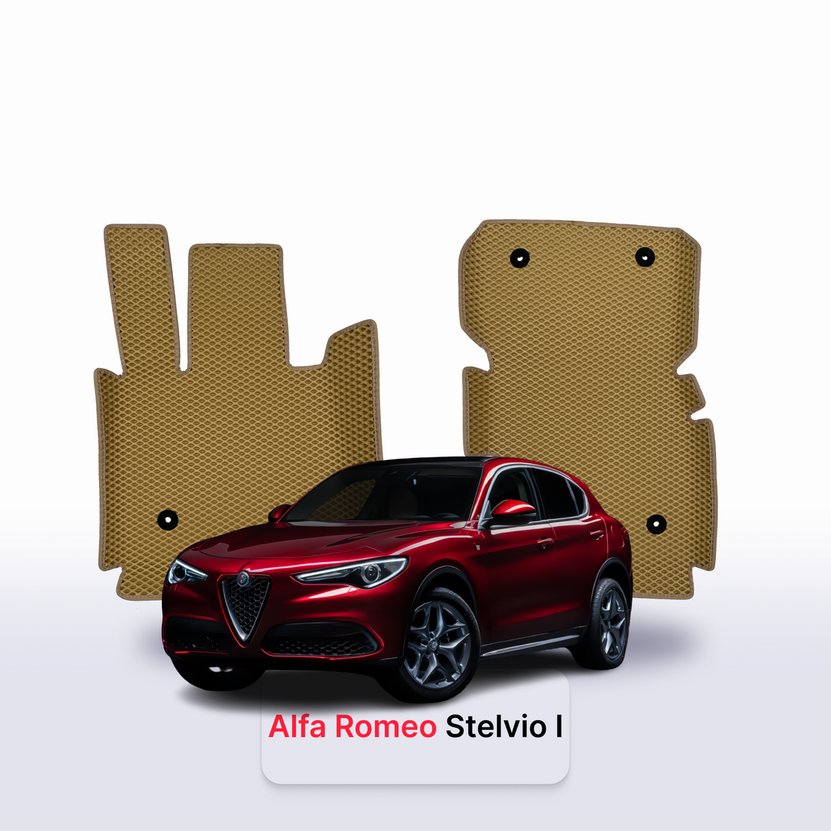 Tapis 3D EVA pour Alfa Romeo Stelvio 1 gén 2016-2028 SUV