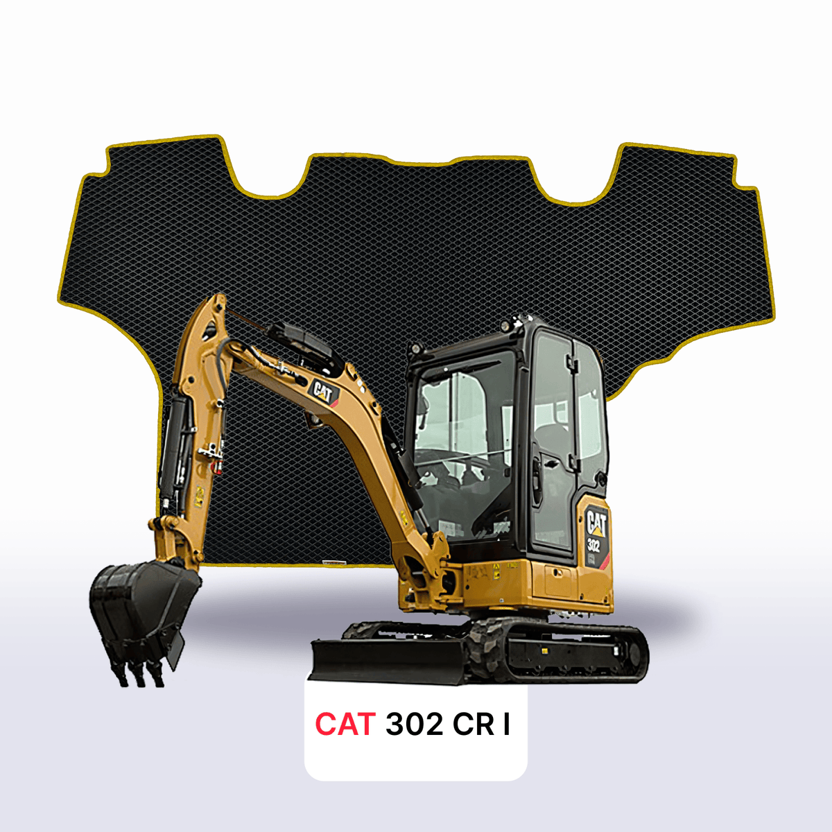 Tapis 3D EVA pour CAT 302 CR 1 gén 2019-2023 PELLETEUSE