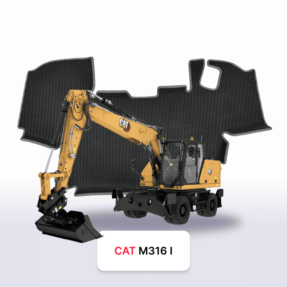Tapis 3D EVA pour CAT M316 1 gén 2020-2028 PELLETEUSE