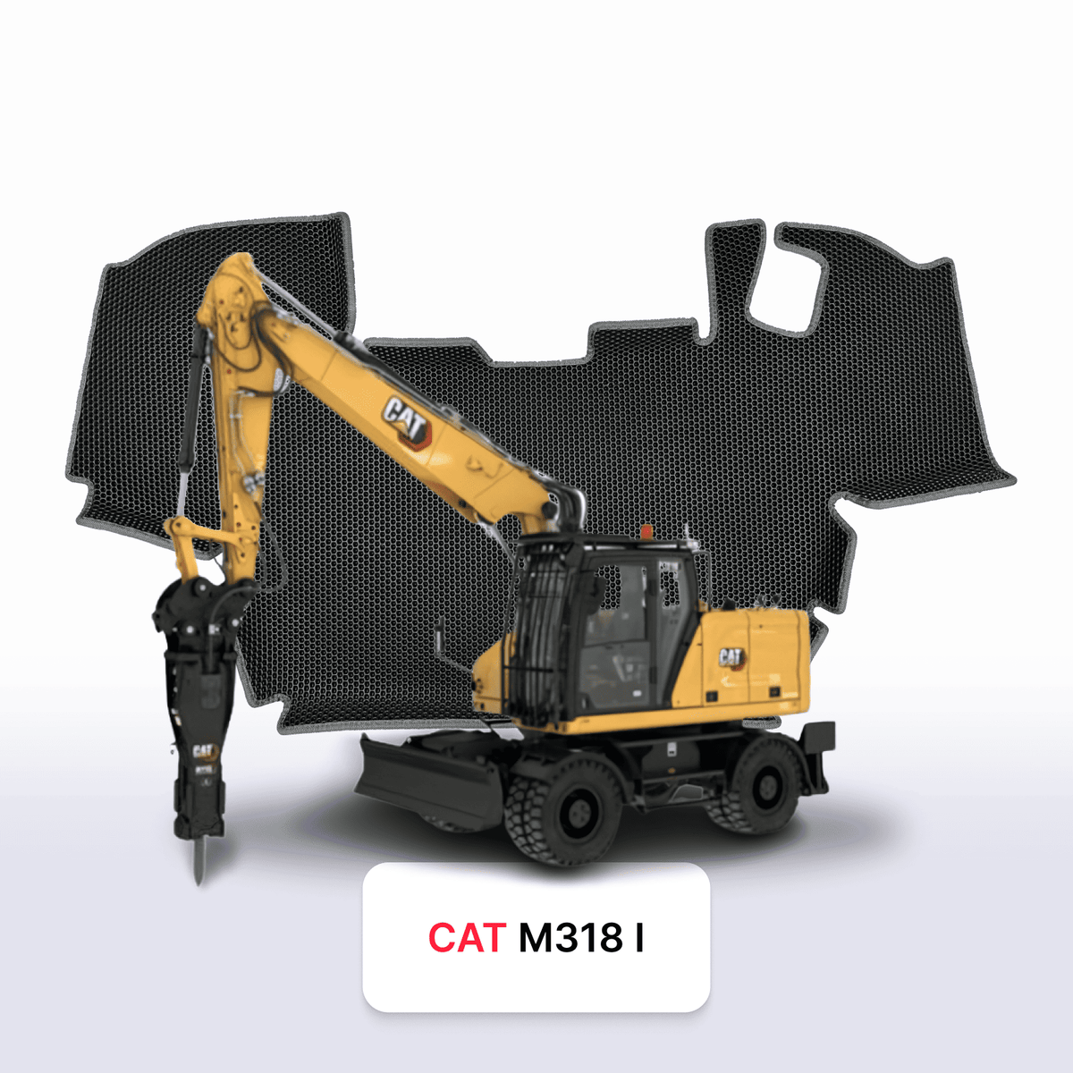 Tapis 3D EVA pour CAT M318 1 gén 2020-2028 PELLETEUSE
