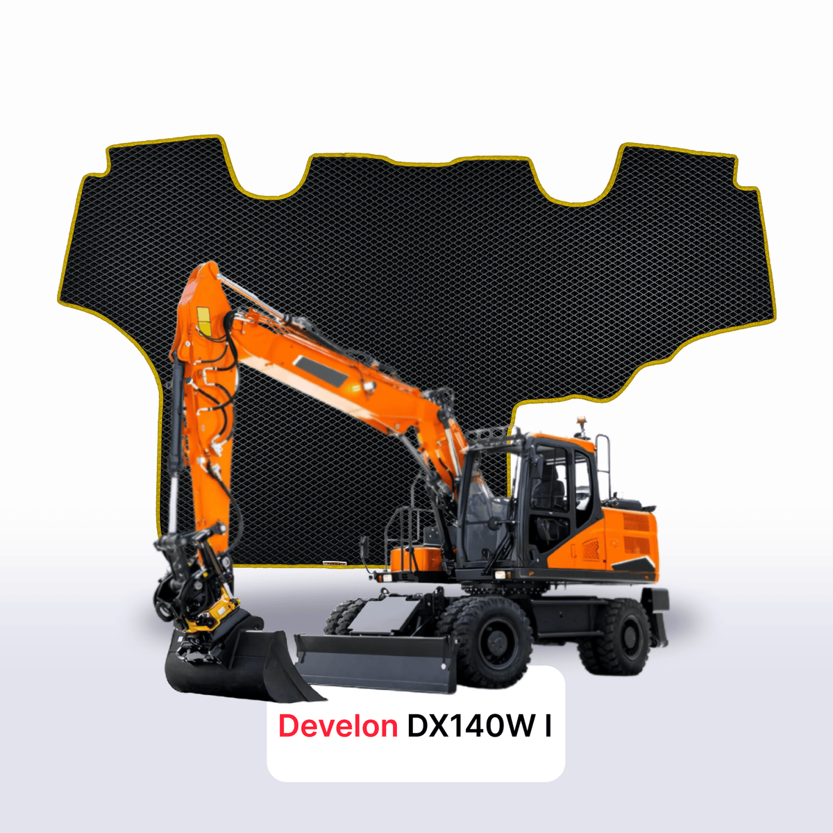 Tapis 3D EVA pour Develon DX140W 1 gén 2014-2025 PELLETEUSE