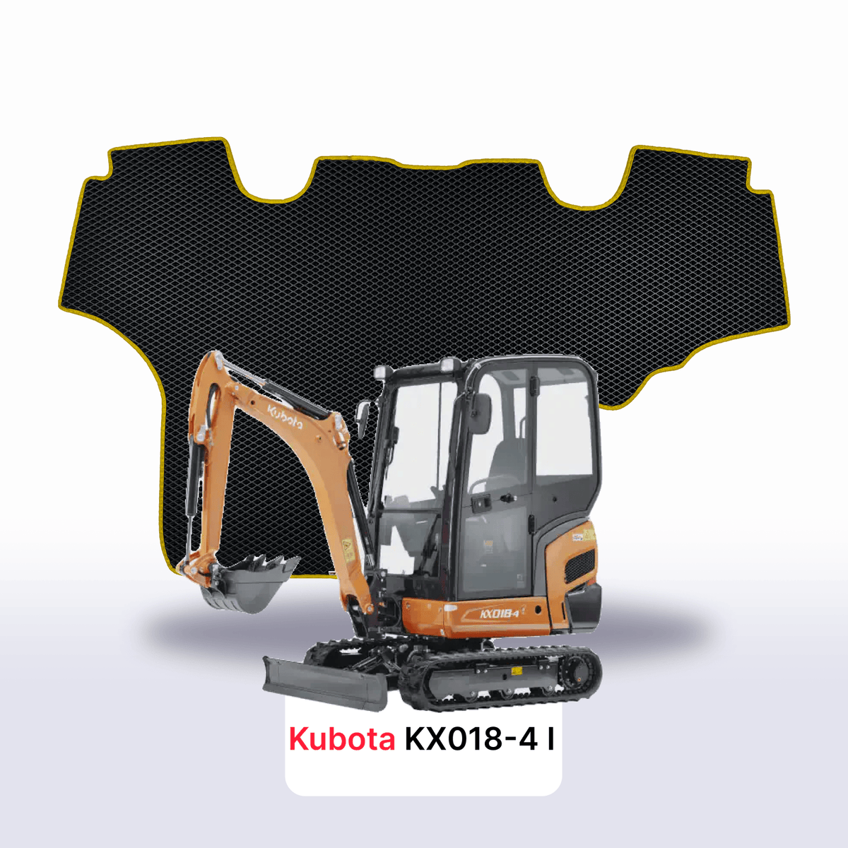 Tapis 3D EVA pour Kubota KX018-4 1 gén 2018-2025 PELLETEUSE