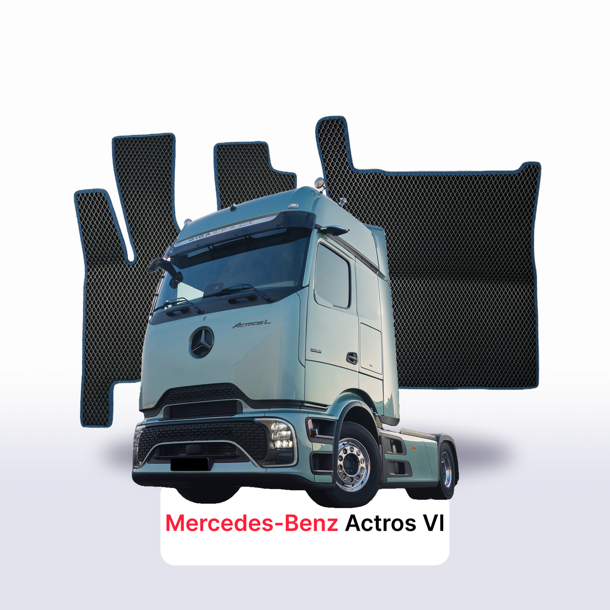 Tapis 3D EVA pour Mercedes-Benz Actros 6 gén 2023-2028 CAMION