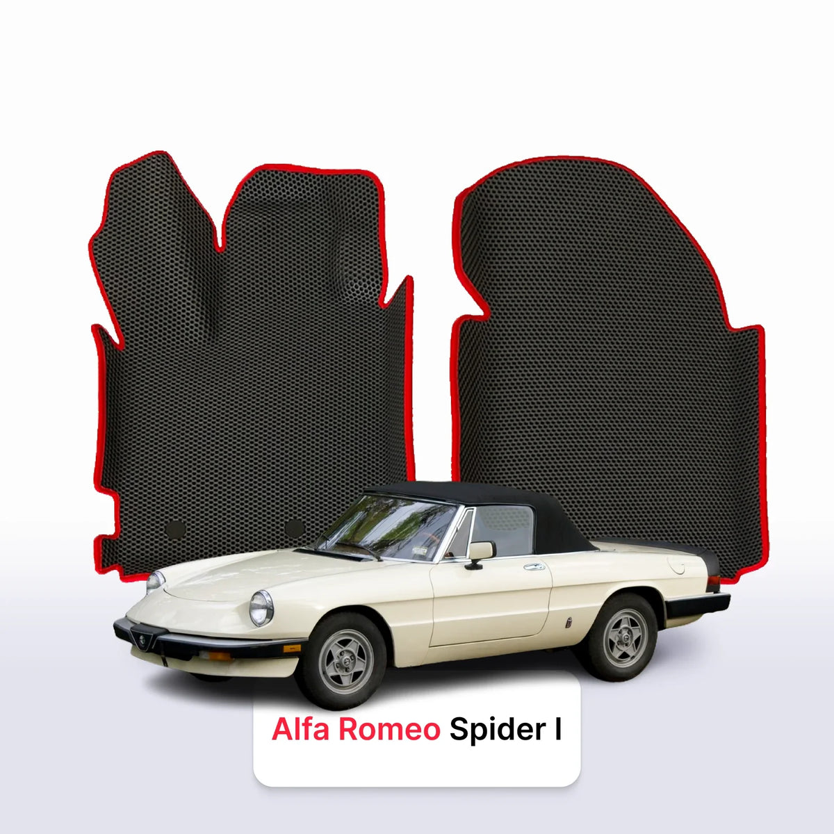 Tapis 3D EVA pour Alfa Romeo Spider 1 gén 1966-1994 CABRIOLET