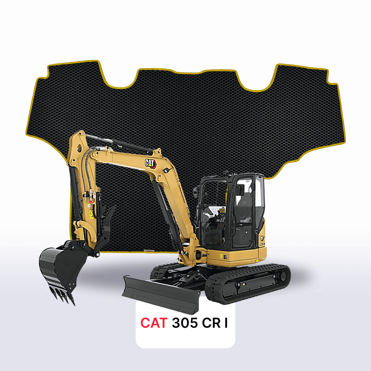 Tapis 3D EVA pour CAT 305 CR 1 gén 2003-2006 PELLETEUSE