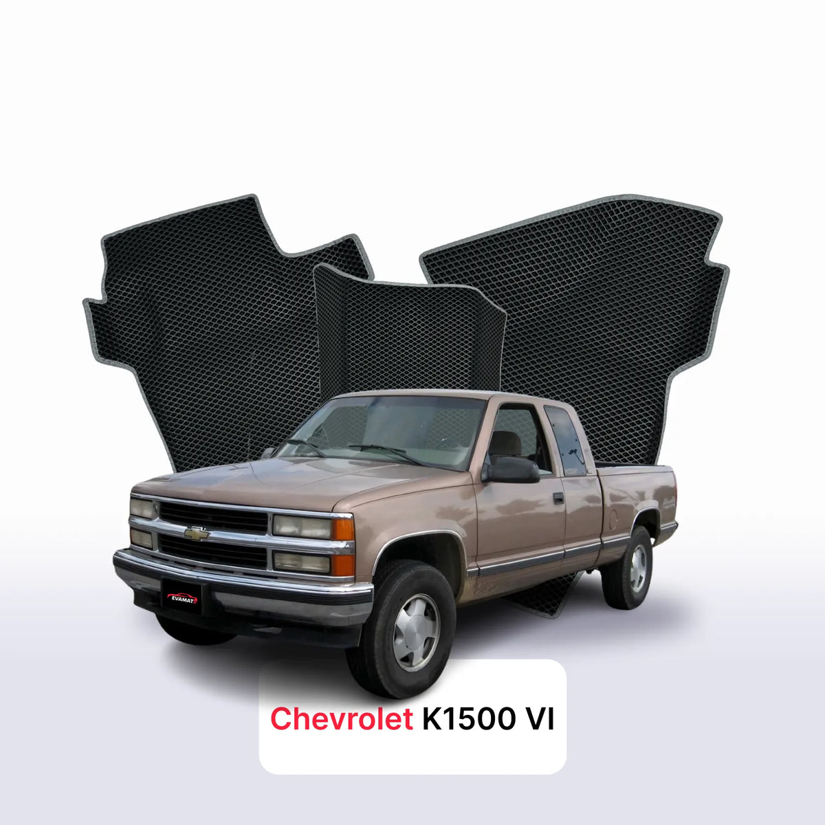 Tapis 3D EVA pour Chevrolet K1500 4 gén 1988-2003 PICK-UP CABINE APPROFONDIE