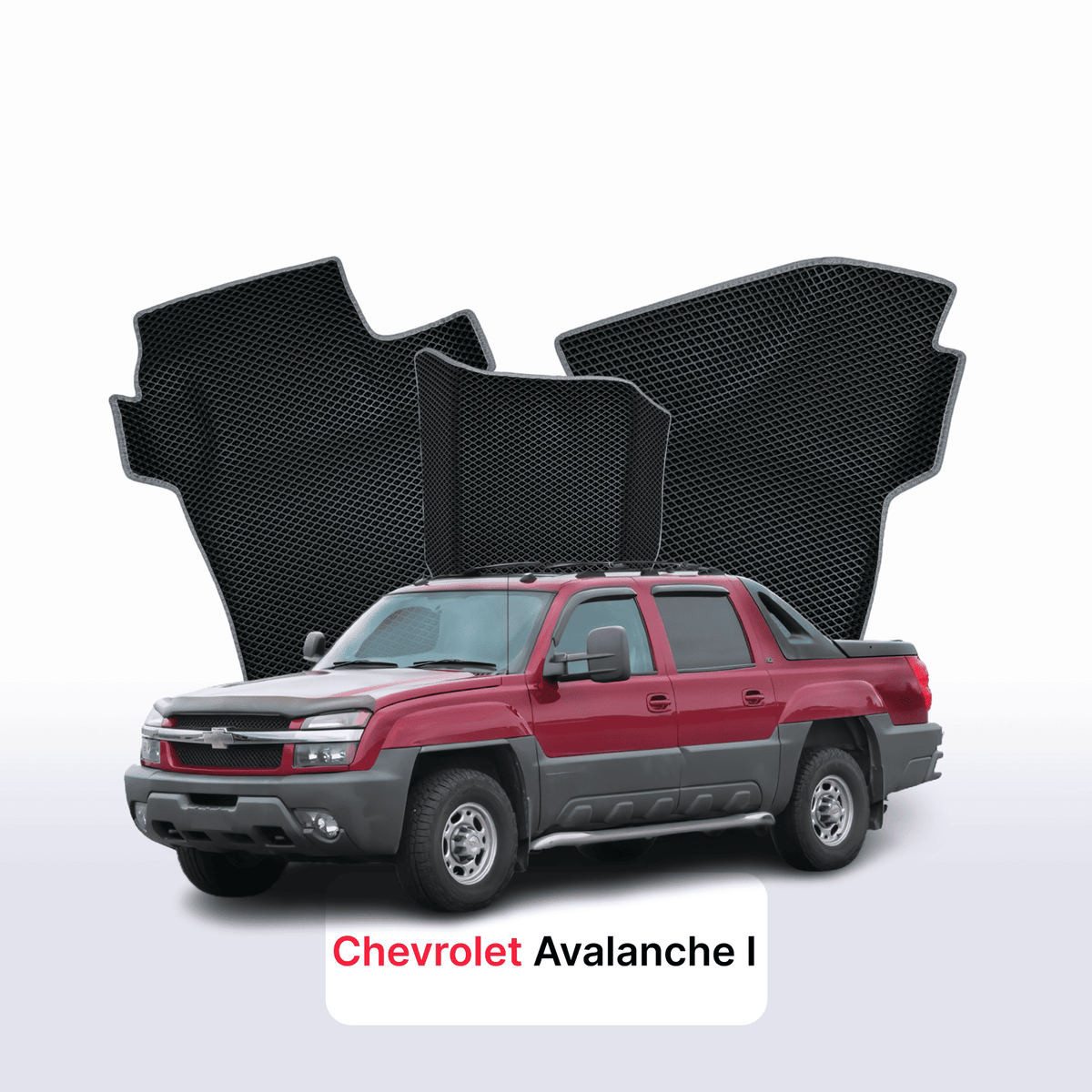 Tapis 3D EVA pour Chevrolet Avalanche 1 gén 2001-2006 PICK-UP DOUBLE CABINE