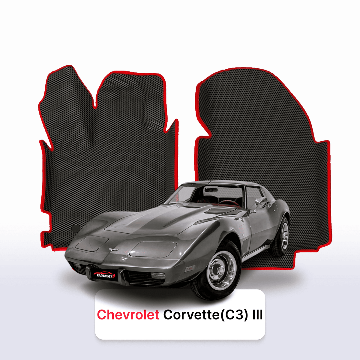 Tapis 3D EVA pour Chevrolet Corvette(C3) 3 gén 1967-1982 TARGA