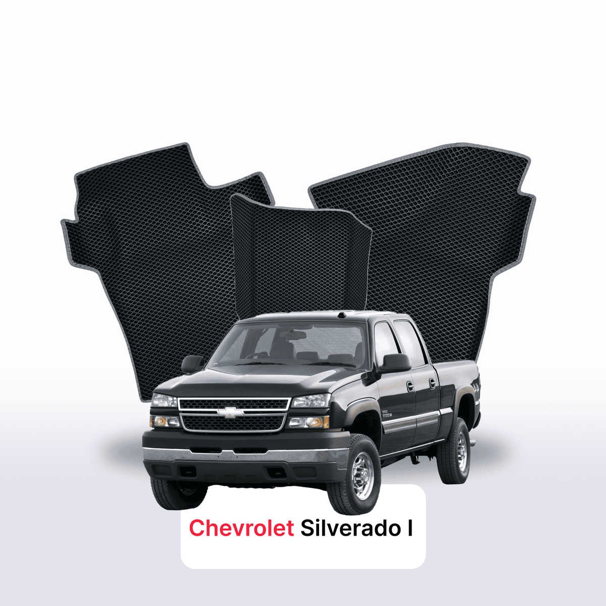 Tapis 3D EVA pour Chevrolet Silverado(GMT800) 1 gén 1998-2007 PICK-UP DOUBLE CABINE