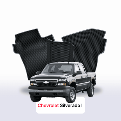 Tapis 3D EVA pour Chevrolet Silverado(GMT800) 1 gén 1998-2007 PICK-UP DOUBLE CABINE