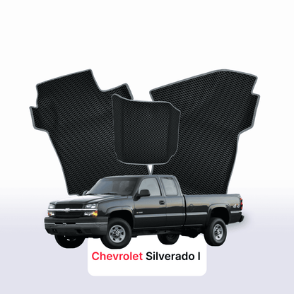 Tapis 3D EVA pour Chevrolet Silverado(GMT800) 1 gén 1998-2007 PICK-UP CABINE APPROFONDIE