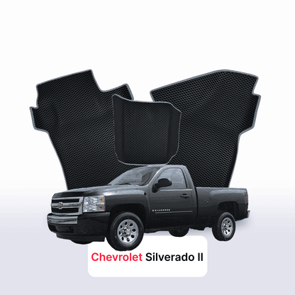 Tapis 3D EVA pour Chevrolet Silverado(GMT900) 2 gén 2007-2013 PICK-UP CABINE SIMPLE