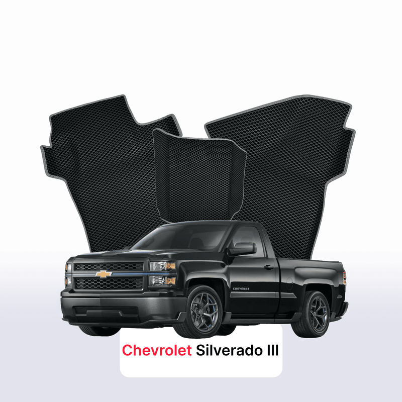 Tapis 3D EVA pour Chevrolet Silverado(GMTK2XX) 3 gén 2013-2019 PICK-UP CABINE SIMPLE