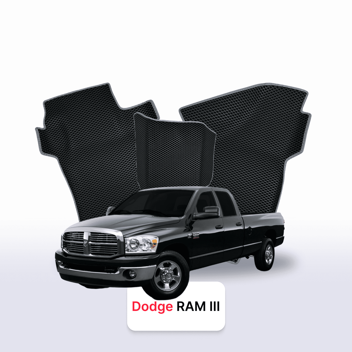 Tapis 3D EVA pour Dodge RAM(DRDH) 3 gén 2001-2009 PICK-UP DOUBLE CABINE