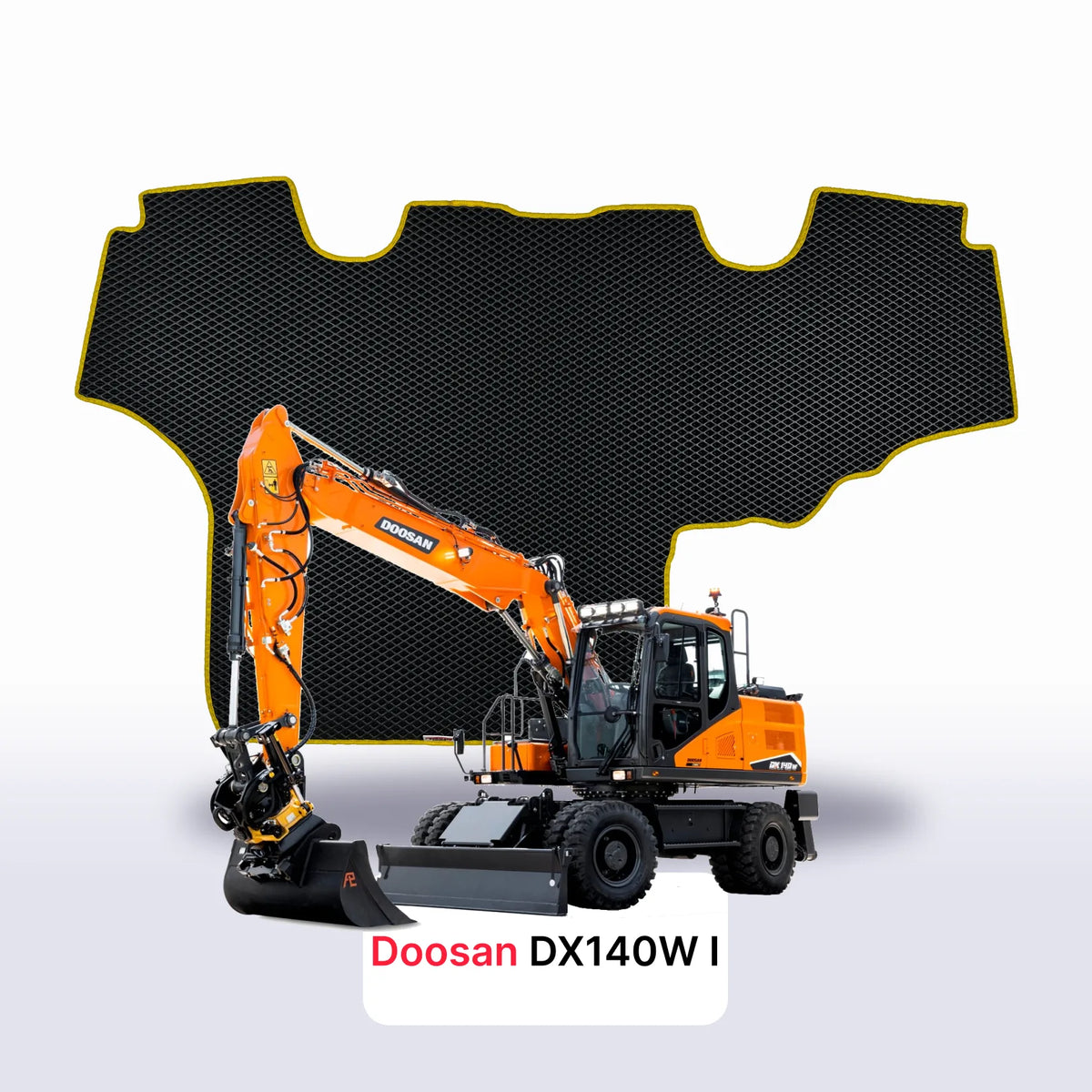 Tapis 3D EVA pour Doosan DX140W 1 gén 2009-2024 PELLETEUSE