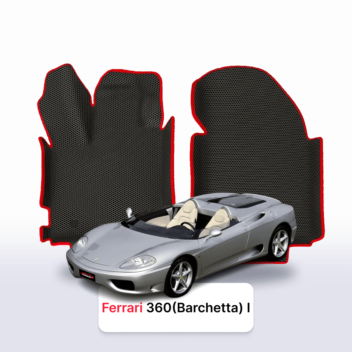 Tapis 3D EVA pour Ferrari 360 (Barchetta) 1 gén 1999-2005 SPEEDSTER