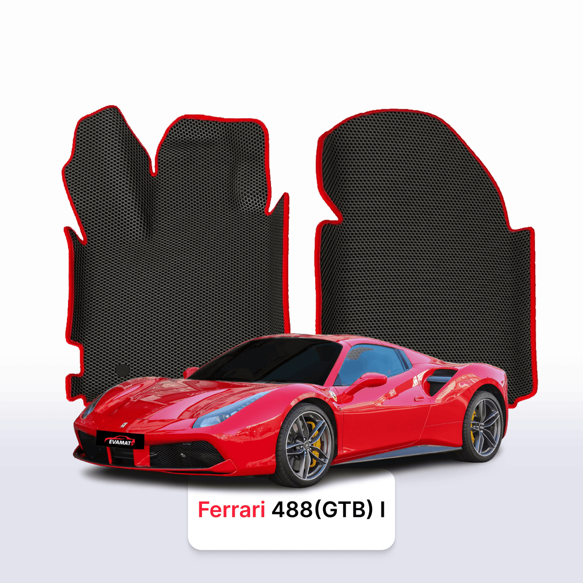 Tapis 3D EVA pour Ferrari 488 (GTB) 1 gén 2015-2019 COUPÉ