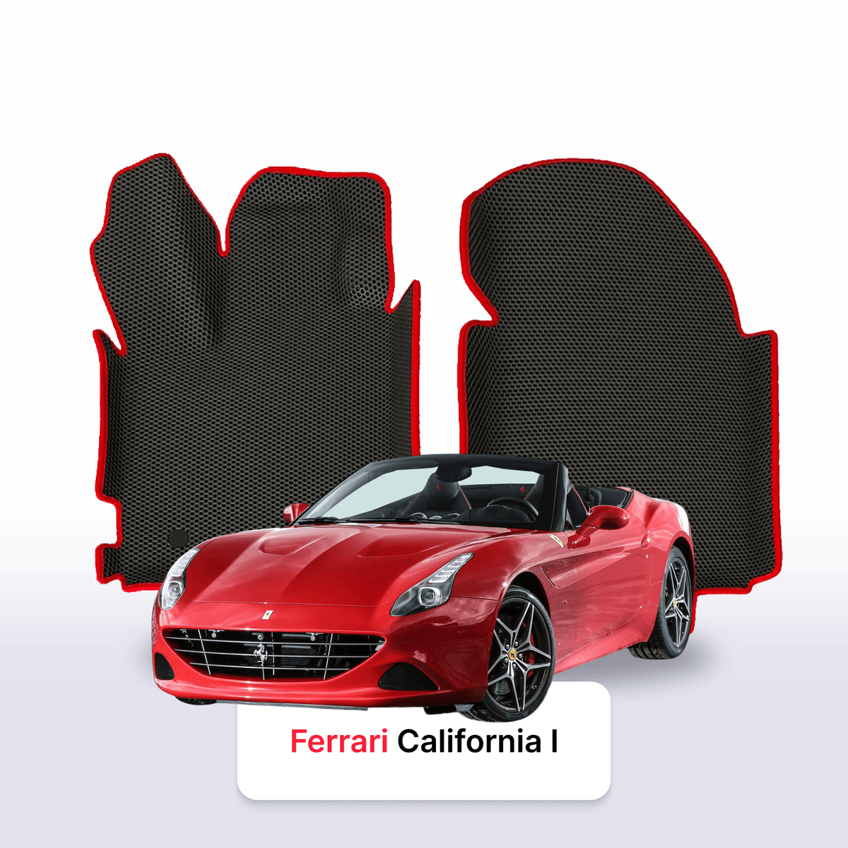 Tapis 3D EVA pour Ferrari Califor nia 1 gén 2008-2017 CABRIOLET