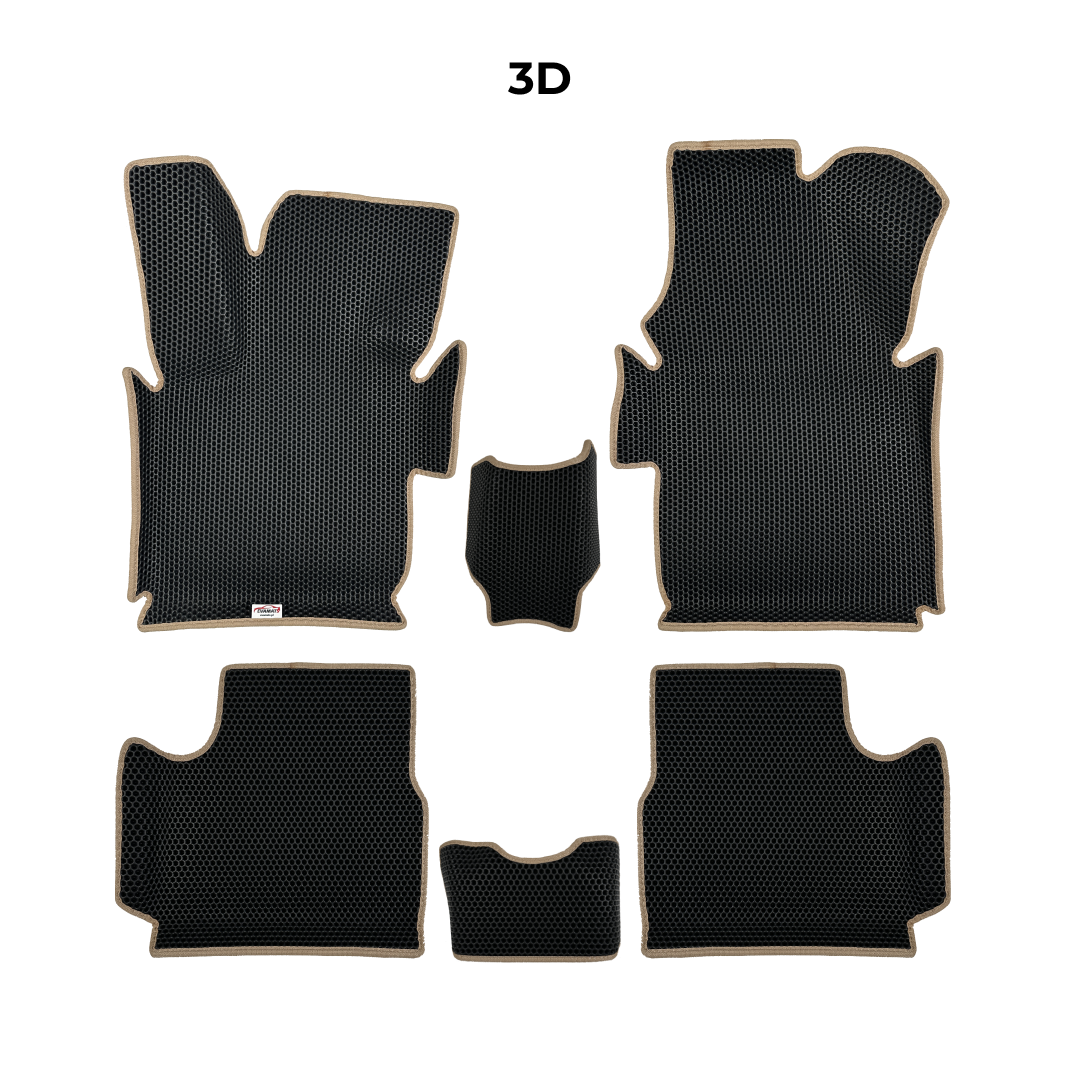 Tapis 3D EVA pour Fiat 500e 1 gén 2013-2019 BERLINE À HAYON ÉLECTRIQUE 3 PORTES