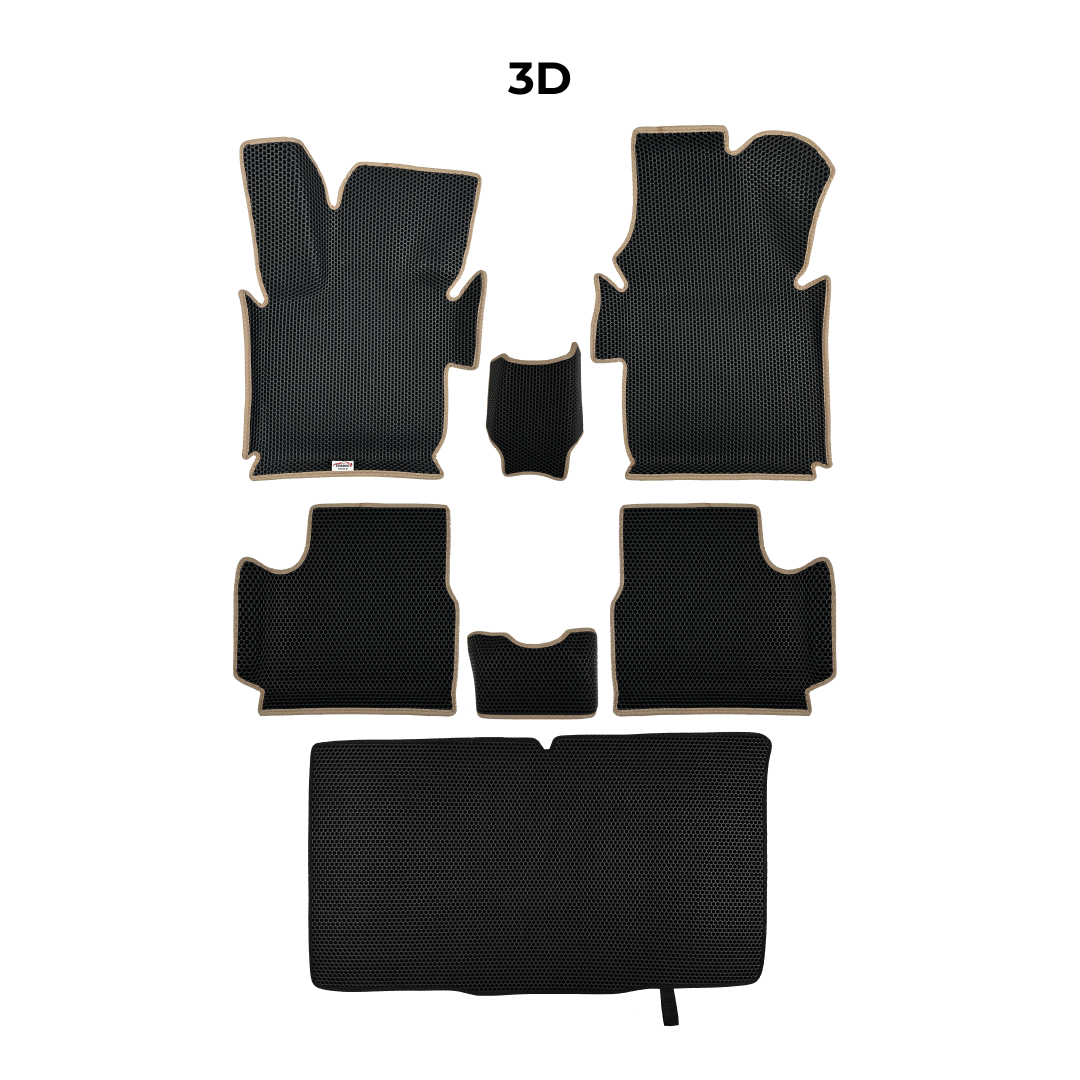 Tapis 3D EVA pour Fiat 500e 1 gén 2013-2019 BERLINE À HAYON ÉLECTRIQUE 3 PORTES CABRIOLET