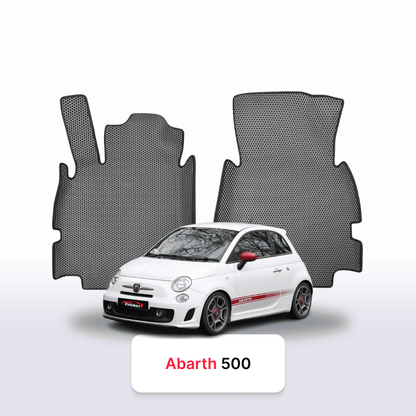Tapis 3D EVA pour Fiat 500(Abarth) 2 gén 2007-2024 BERLINE À HAYON 3 PORTES