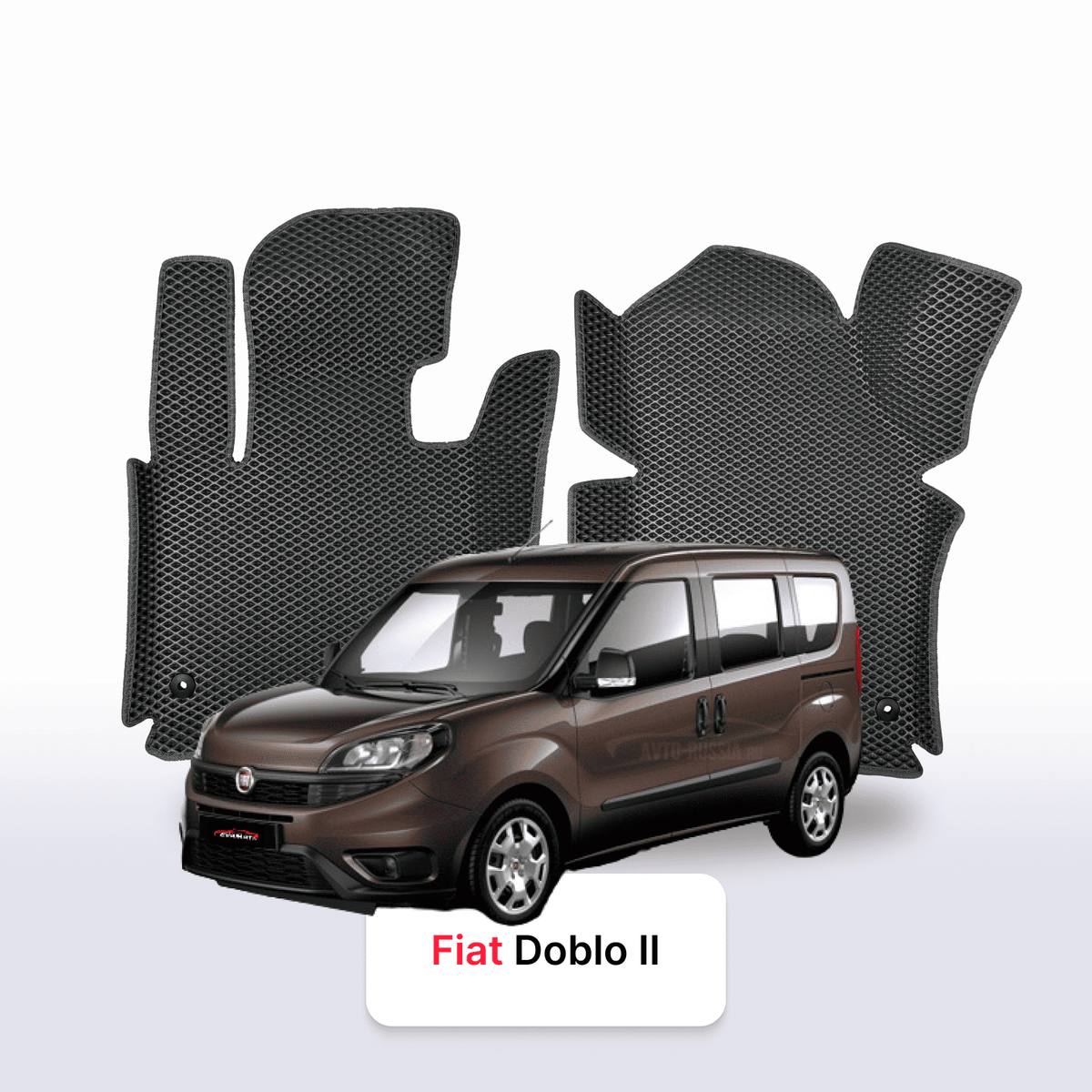 Tapis 3D EVA pour Fiat Doblo 2 gén 2009-2023 MONOSPACE