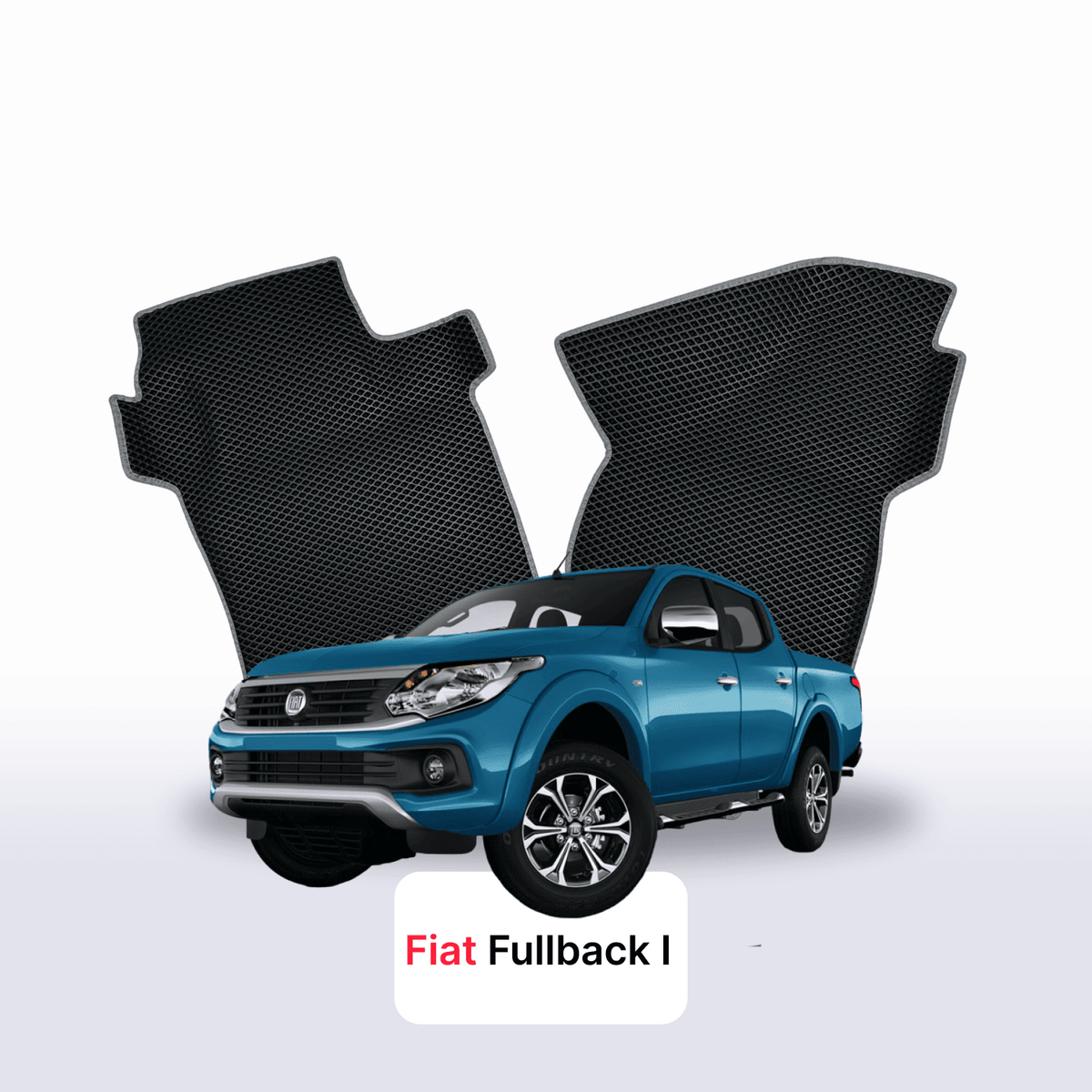 Tapis 3D EVA pour Fiat Fullback 1 gén 2016-2020 PICK-UP DOUBLE CABINE