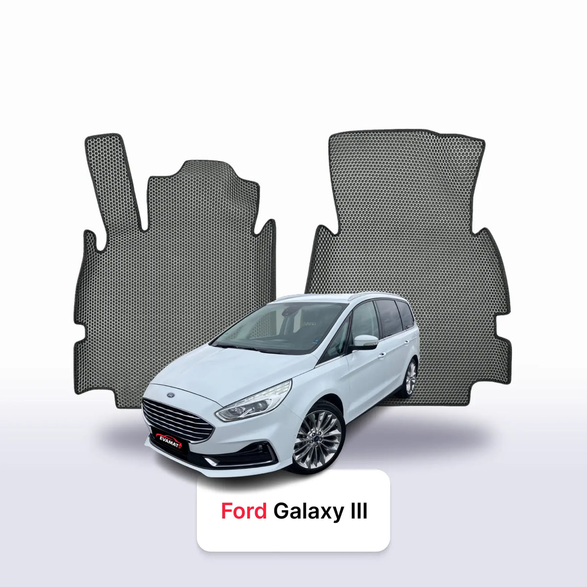 Tapis 3D EVA pour Ford Galaxy 3 gén 2015-2023 MONOSPACE 5 PLACES
