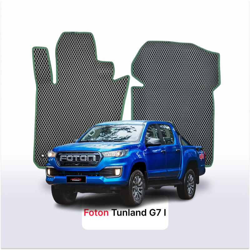 Tapis 3D EVA pour Foton Tunland G7 1 gén 2019-2027 PICK-UP DOUBLE CABINE