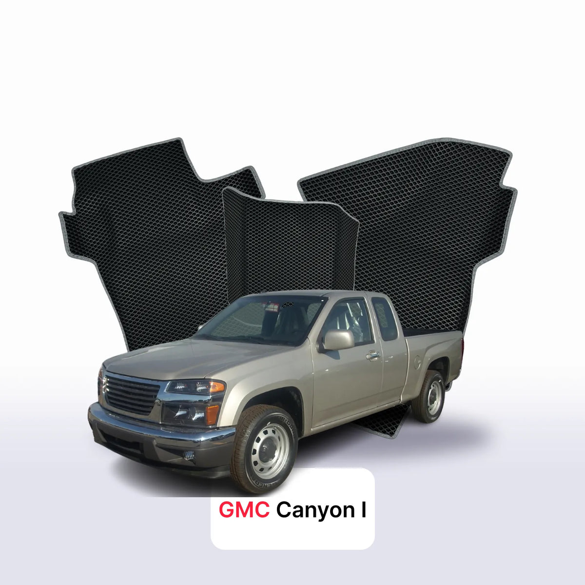 Tapis 3D EVA pour GMC Canyon 1 gén 2004-2012 PICK-UP CABINE APPROFONDIE
