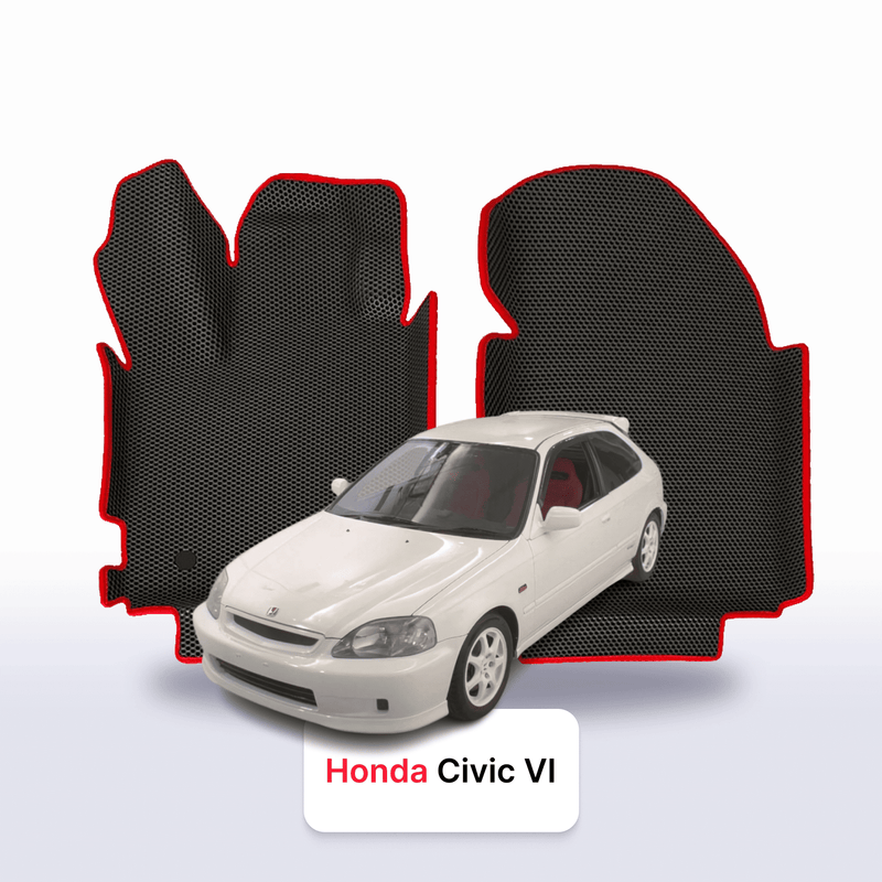 Tapis 3D EVA pour Honda Civic 6 gén 1995-2001 BERLINE À HAYON 3 PORTES + Renfort de talon EVA