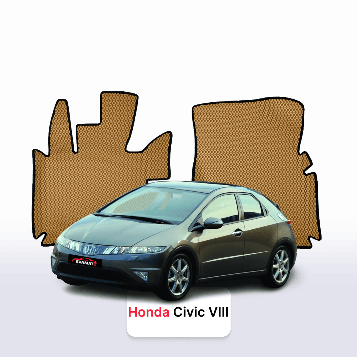 Tapis 3D EVA pour Honda Civic 8 gén 2005-2012 BERLINE À HAYON 5 PORTES