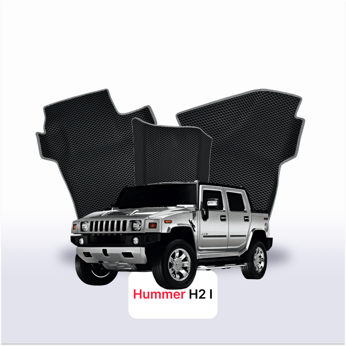 Tapis 3D EVA pour Hummer H2 1 gén 2002-2009 PICK-UP DOUBLE CABINE