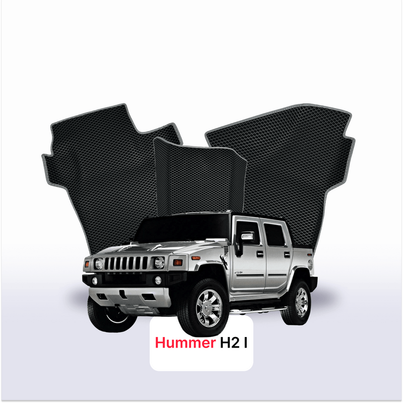 Tapis 3D EVA pour Hummer H2 1 gén 2002-2009 PICK-UP DOUBLE CABINE
