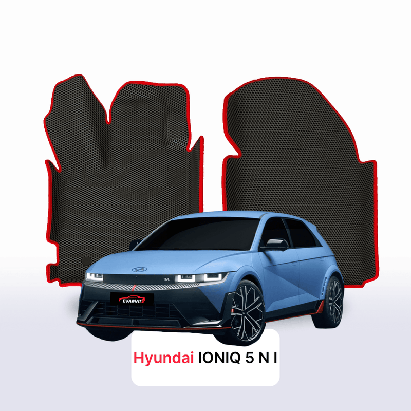 Tapis 3D EVA pour Hyundai IONIQ 5N 1 gén 2021-2027 SUV ÉLECTRIQUE + Renfort de talon métallique
