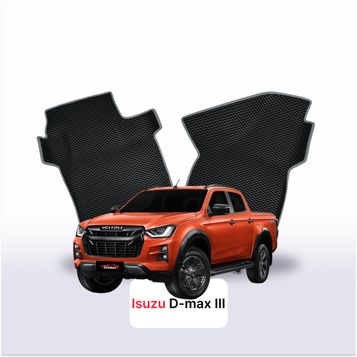 Tapis 3D EVA pour Isuzu D-Max 3 gén 2019-2027 PICK-UP DOUBLE CABINE