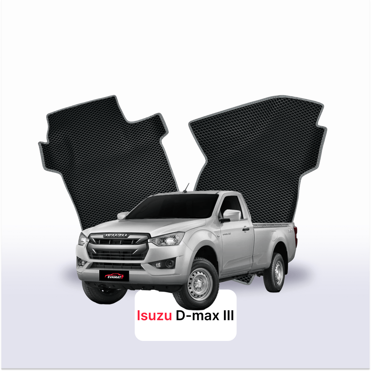 Tapis 3D EVA pour Isuzu D-Max 3 gén 2019-2027 PICK-UP CABINE SIMPLE