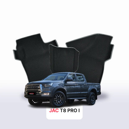 Tapis 3D EVA pour JAC T8 PRO 1 gén 2018-2027 PICK-UP DOUBLE CABINE