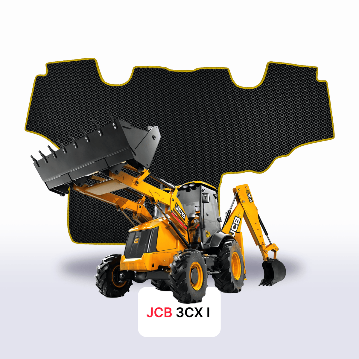 Tapis 3D EVA pour JCB 3CX 1 gén 2008-2024 PELLETEUSE