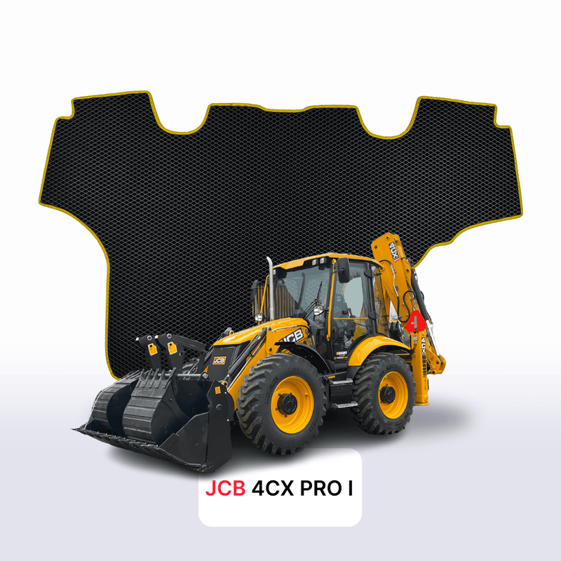 Tapis 3D EVA pour JCB 4CX PRO 1 gén 2008-2024 PELLETEUSE