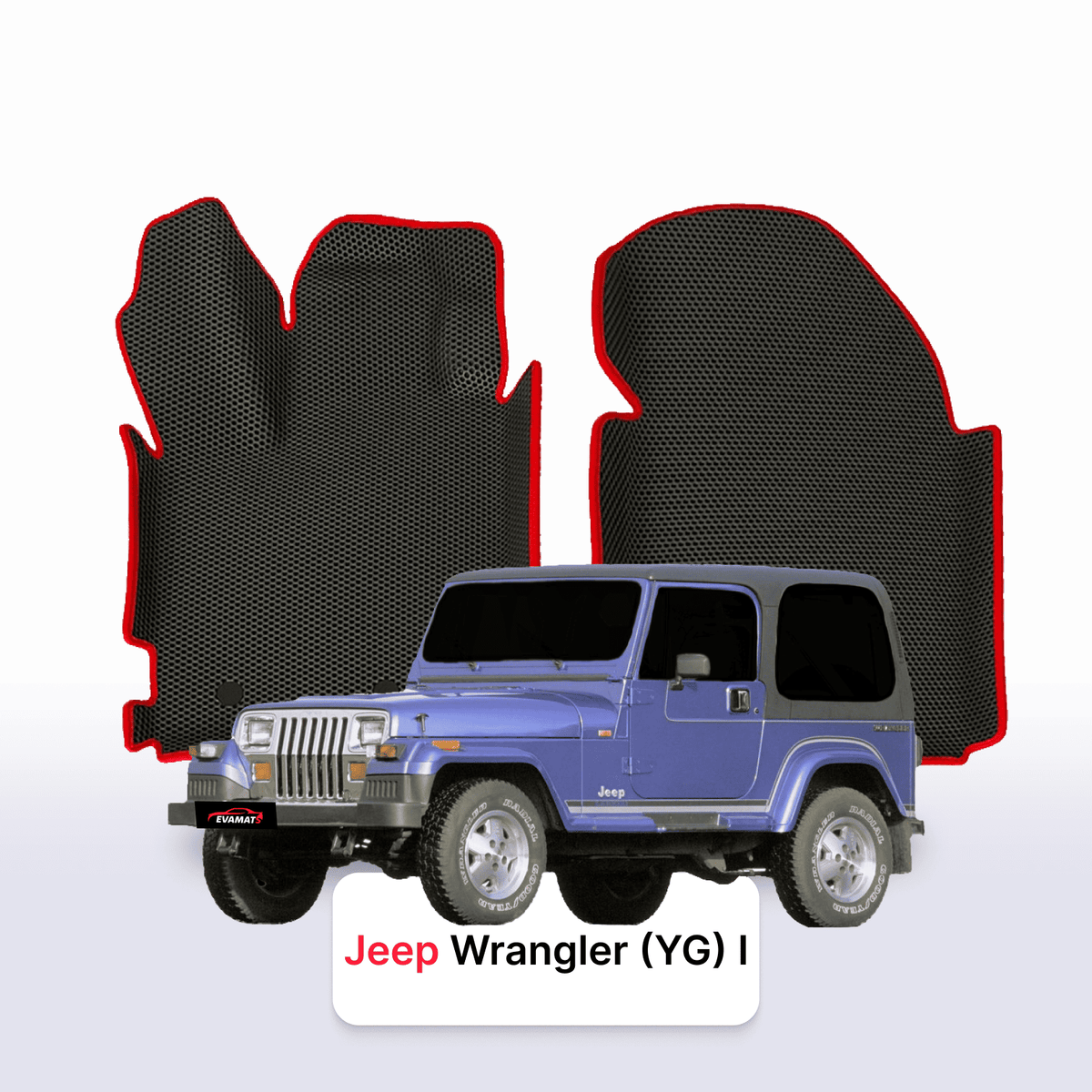Tapis 3D EVA pour Jeep Wrangler (YJ) 1 gén 1986-1996 3 PORTES SUV