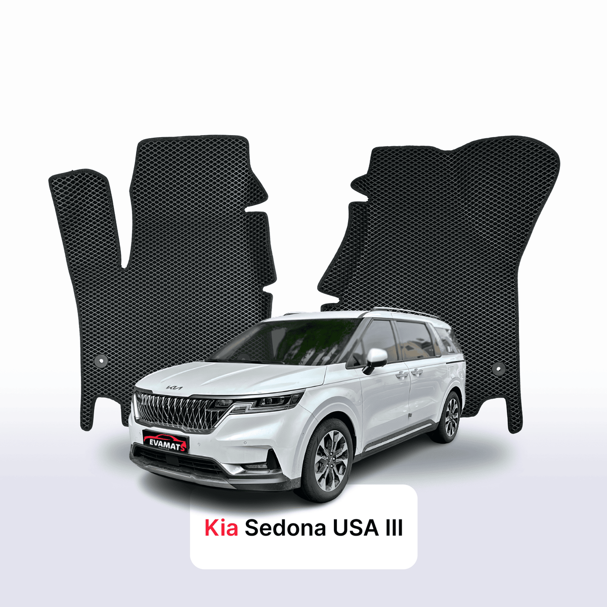 Tapis 3D EVA pour Kia Sedona USA III gén 2014-2020 MONOSPACE