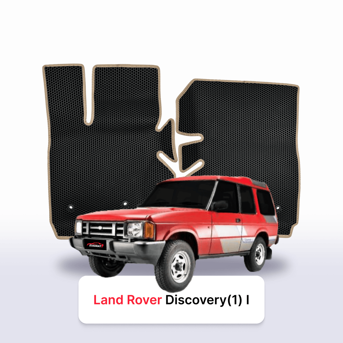 Tapis 3D EVA pour Land Rover Discovery(1) 1 gén 1989-1998 SUV 3 PORTES