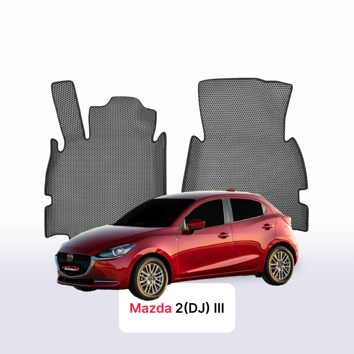 Tapis 3D EVA pour Mazda 2(DJ) 3 gén 2014-2028 BERLINE À HAYON 5 PORTES + Renfort de talon EVA