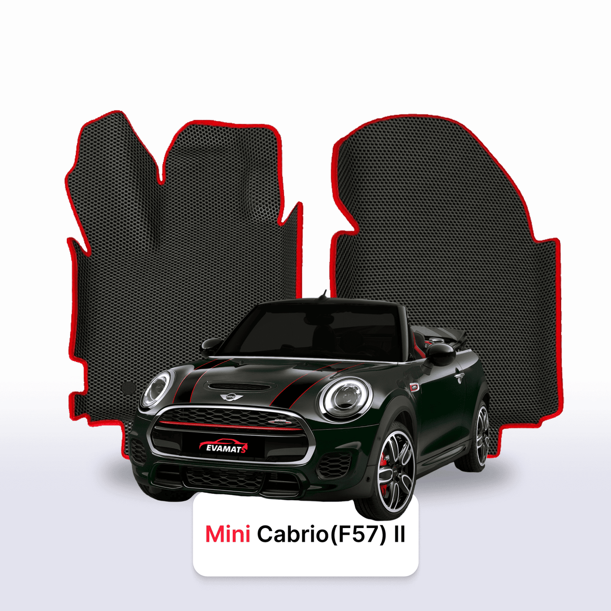 Tapis 3D EVA pour Mini Cabriolet(R57) 2 gén 2009-2015 JCW CABRIOLET
