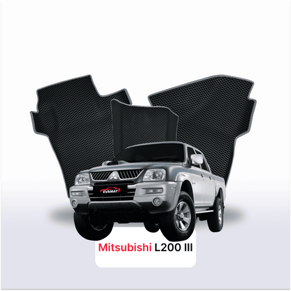 Tapis 3D EVA pour Mitsubishi L200 3 gén 1996-2006 PICK-UP DOUBLE CABINE