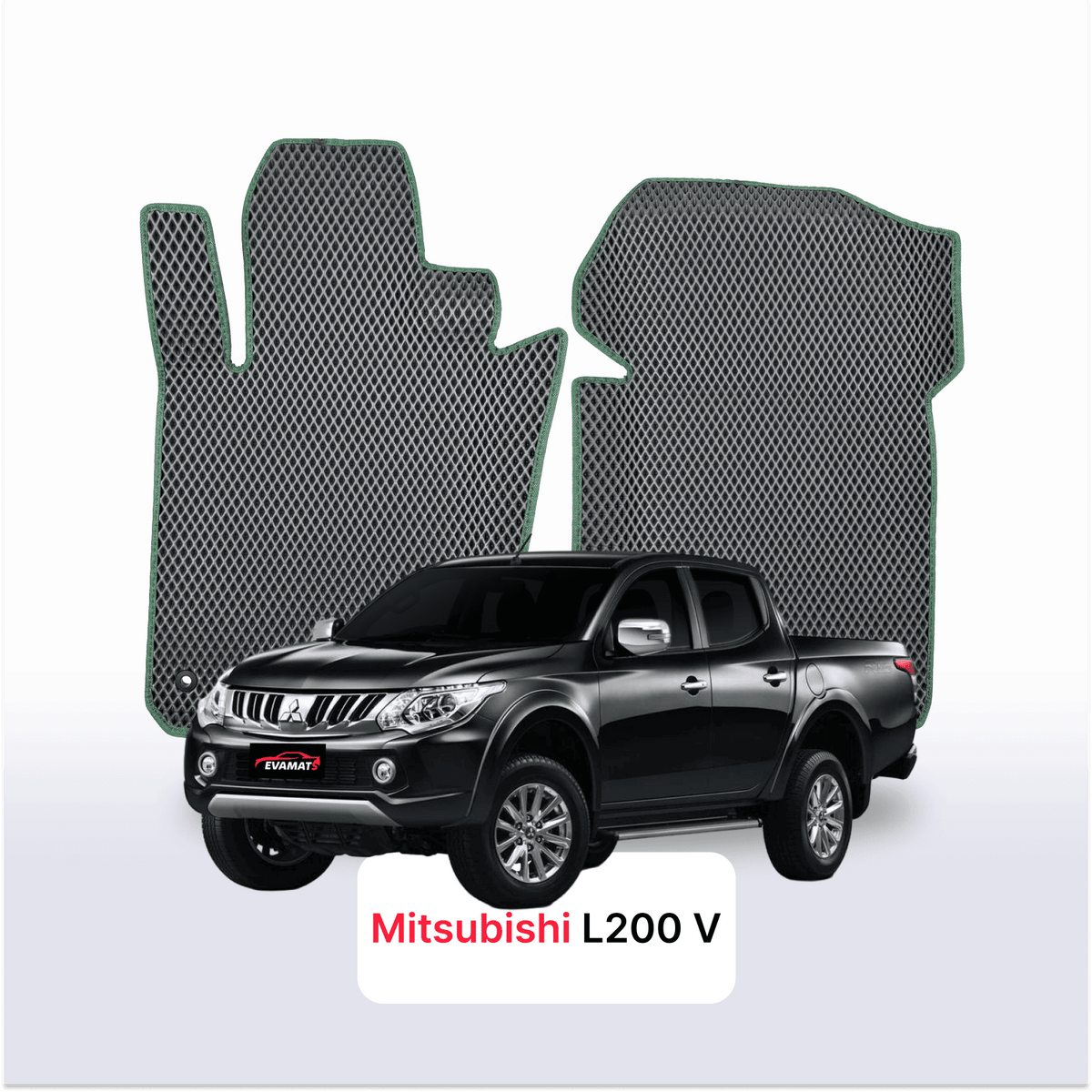 Tapis 3D EVA pour Mitsubishi L200 5 gén 2015-2023 PICK-UP DOUBLE CABINE