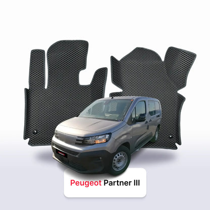 Tapis 3D EVA pour Peugeot Partner 3 gén 2018-2026 MONOSPACE