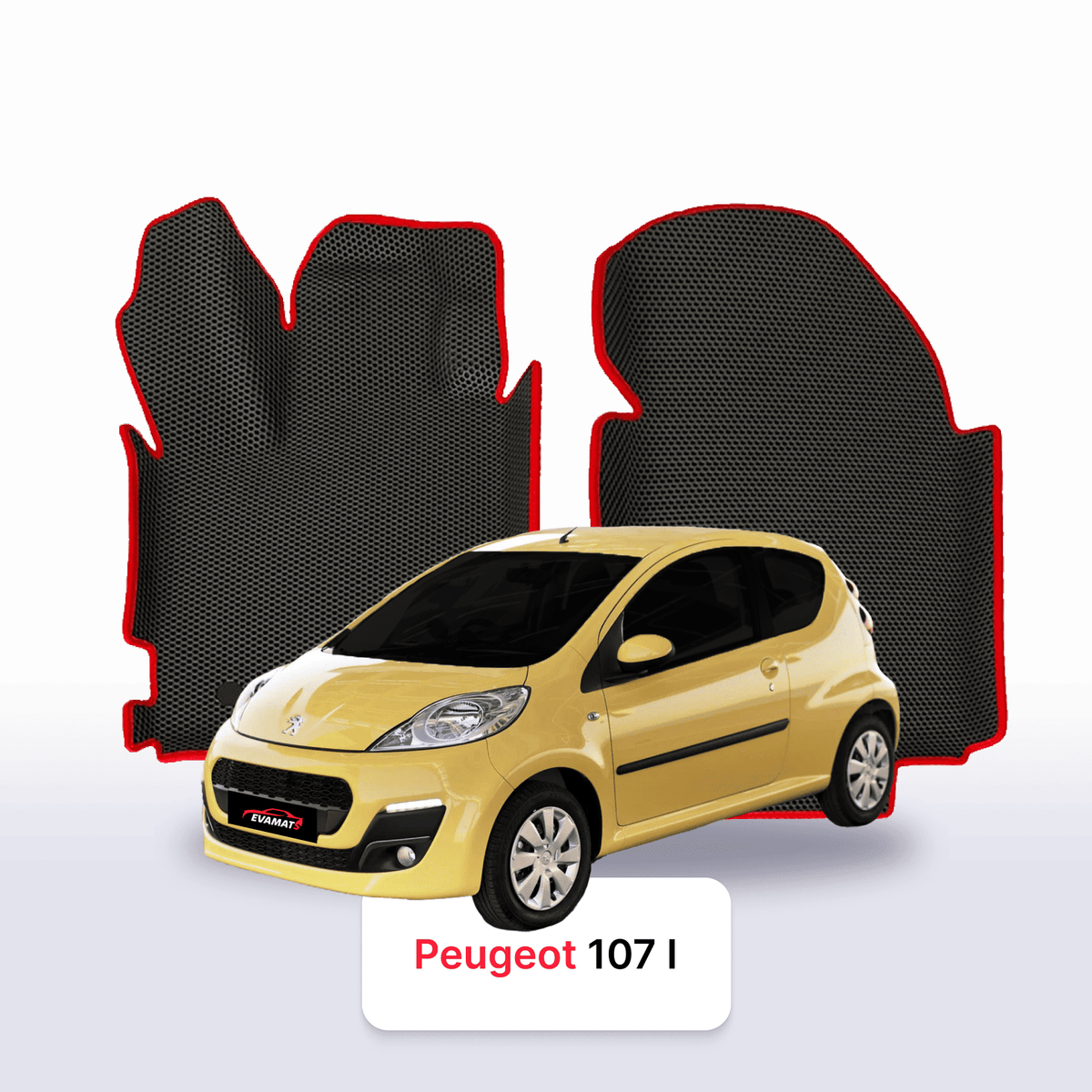 Tapis 3D EVA pour Peugeot 107(AMT) 1 gén 2005-2014 BERLINE À HAYON 3 PORTES