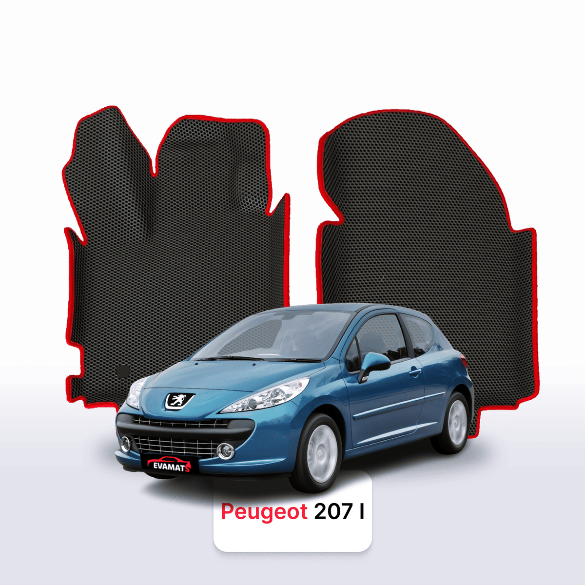 Tapis 3D EVA pour Peugeot 207(MT) 1 gén 2006-2015 BERLINE À HAYON 3 PORTES